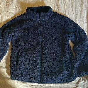 Uniqlo size 11-12 kids fleece navy blue